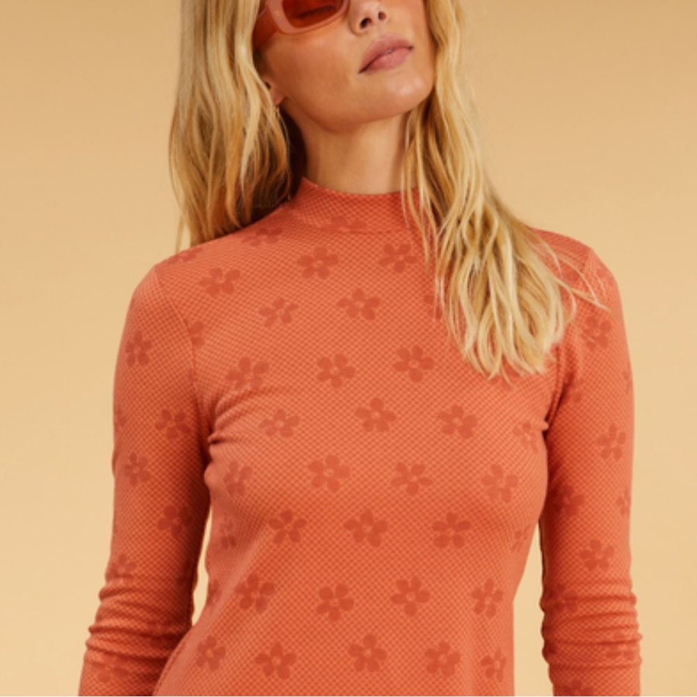💦💦 BILLABONG 💦💦 Salty Blonde Coconut Flowers Long Sleeve Bodycon Mini Dr… - Picture 12 of 14